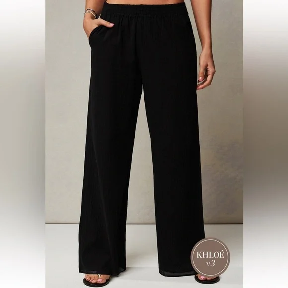 WOMEN’S FABLETICS WIDE LEG PANTS • LARGE - Picture 1 of 5